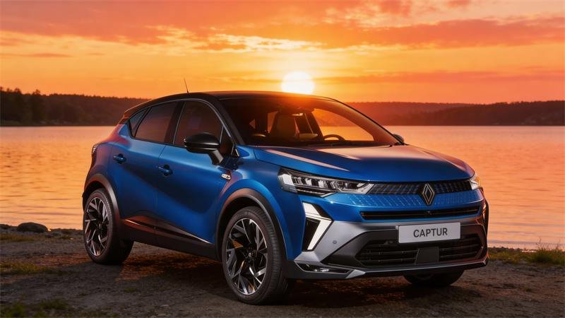 Renault Captur au coucher du soleil
